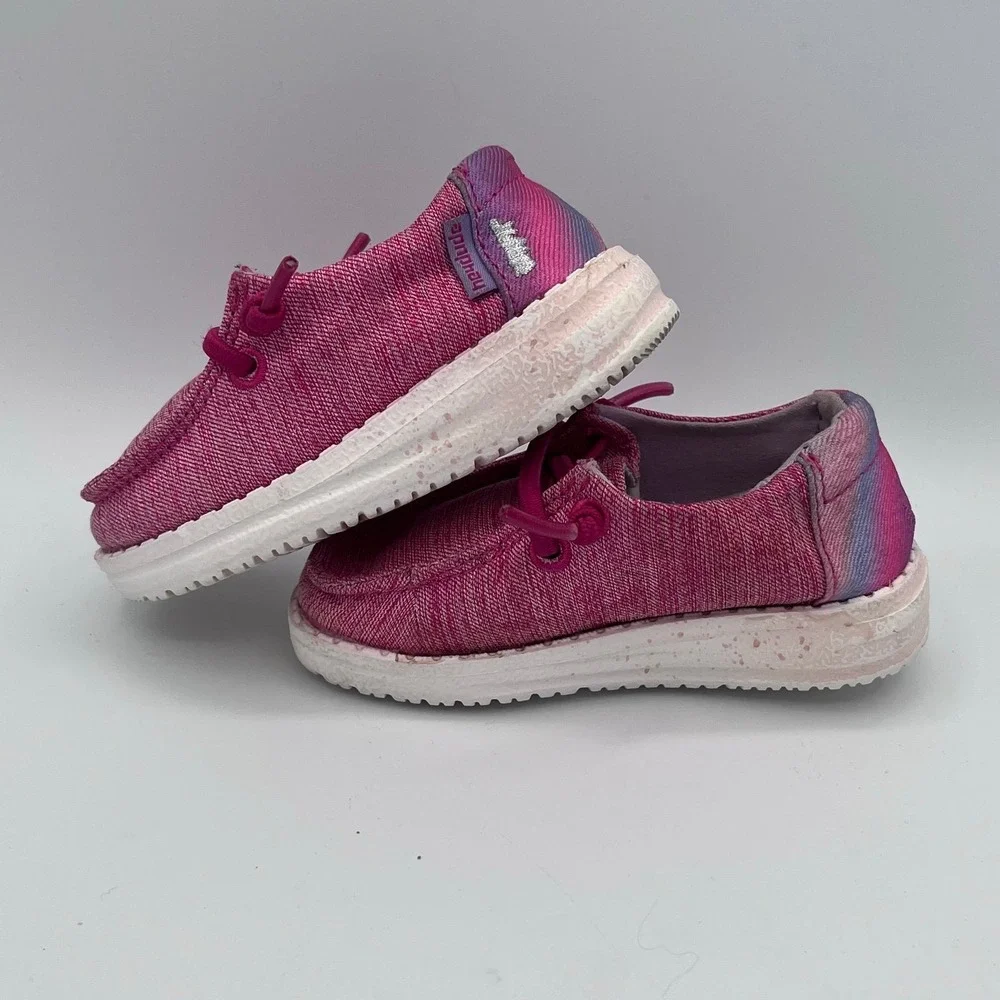 Hey Dude‎ Wendy Toddler Sparkle Pink Shoes Size K5